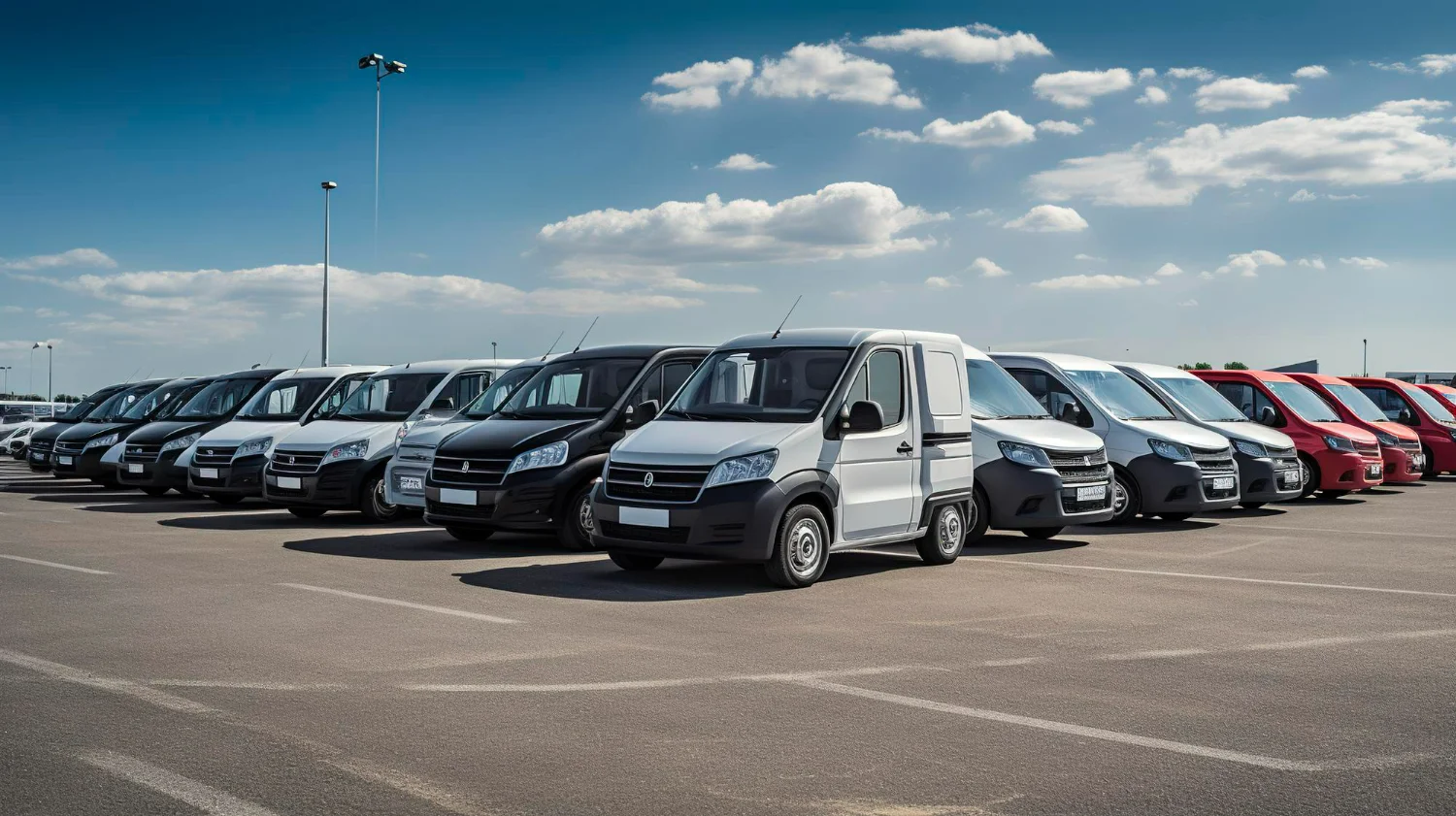 Imagem de estacionamento com diversos carros utilitários mais baratos